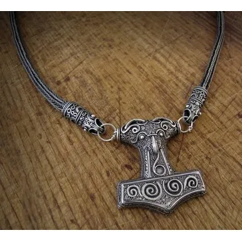 Náhrdelník Drakkaria THOROVO KLADIVO, Scania, viking knit, Ag 925