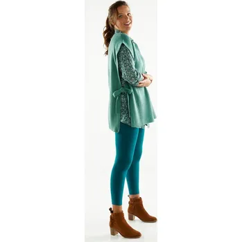 Dámské legíny Sada 2 legín s pružným pasem tmavězelená/černá 38/40