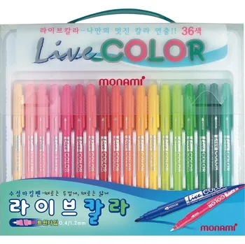 Popisovače Monami Live Color sada 30 barev