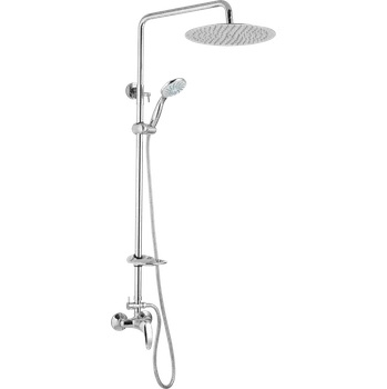 Vodovodní baterie JB Sanitary Sprchová sestava s baterií SLIM s horním vývodem, průměr 25cm, s příslušenstvím SA 56 011 12 6