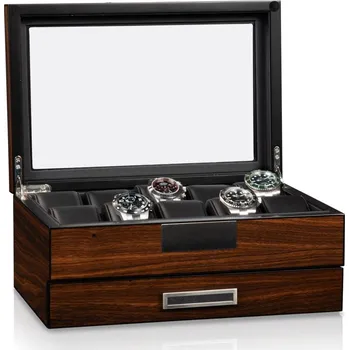 Box na hodinky Kazeta na hodinky HEISSE & SÖHNE 70019-202.148 HS Monteray 10+ - Walnuss