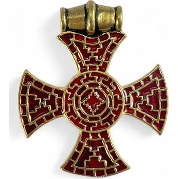 Přívěsek ANGLO-SASKÝ KŘÍŽ, Ixworth, Anglie - přívěsek, zlatá barva