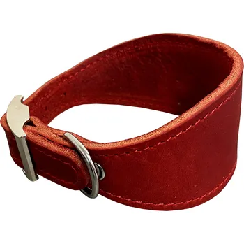 Obojek pro psa BAFPET Kožený obojek VIPET Barva: Červená, Rozměr: 50mm x 39cm /28-34/ 00122V