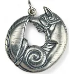 Drakkaria KELTSKÁ LIŠKA, stříbrný přívěsek, Ag 925,11g