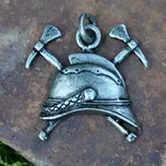 Drakkaria STARÁ HASIČSKÁ PŘILBA, První Republika, zinek, starostříbro