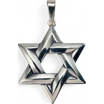 Přívěsek Drakkaria DAVIDOVA HVĚZDA, stříbrný přívěsek, Ag 925