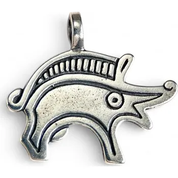 Přívěsek Drakkaria Kanec, stříbrný přívěsek, Ag 925