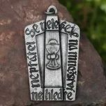 Drakkaria Husitská pavéza - štít, přívěšek starostříbro