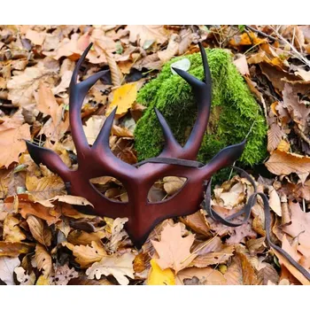 Hádek JELEN, šamanská kožená maska