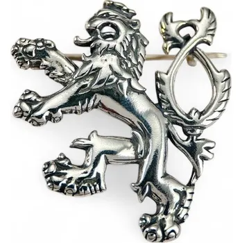 Brož Drakkaria ČESKÝ LEV, stříbrná brož, Ag 925 10g