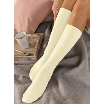 Dámské ponožky Sada 2 párů podkolenek pro citlivou pokožku režná 39/42