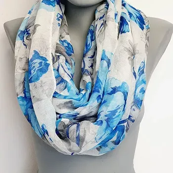 Šátek Elegantní dámská šála tunel se vzorem