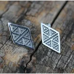 Drakkaria KAZI, stříbrné náušnice, Ag 925