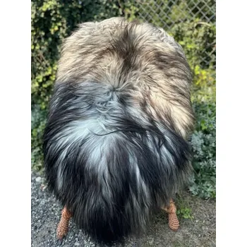 Koberec Ovčí kožešina, islandská ovce, šedá