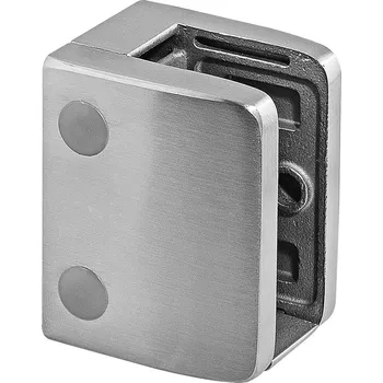 Úchyt skla, MOD 2300, bez gumové vložky Úchyt skla, MOD 2300, bez gumové vložky, pro ploché trubky, nerez. ocel 304, kartáčovaná