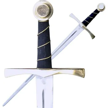 Replika zbraně Drakkaria WENZEL, jednoruční gotický meč, mosaz