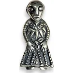 Drakkaria FREYA z Revninge, vikingský stříbrný přívěsek, Ag 925