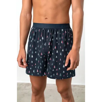 Modré pohodlné boxerky pro muže od značky Vamp, blue blazer M i512_18855_303_3