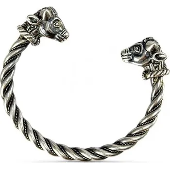 Náramek Drakkaria - splétárna Býčí keltský stříbrný náramek, Trichtingen, Ag 925