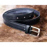 Drakkaria GENTLEMAN, luxusní manažerský kožený opasek se stříbrnou sponou Ag 925