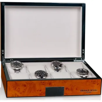 Box na hodinky Kazeta na hodinky HEISSE & SÖHNE 70019-194.165 HS Botega - Wurzelholz