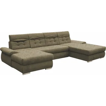 Sedací souprava BRAZIL U - Levá sedací souprava, látka HNĚDÁ Matana 18 (FE) kolekce - (K250-Z) NOVÁ LÁTKA