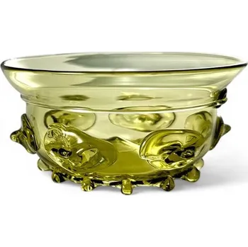 Dobrovic Kraustrunk - miska, historické zelené sklo