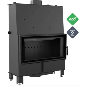 Krbová vložka KRATKI LUCY 20kW BLACK teplovodní krbová vložka