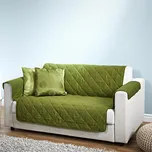 3Pagen Přehoz prošívaný olivová 3 místná sedačka 279x179cm