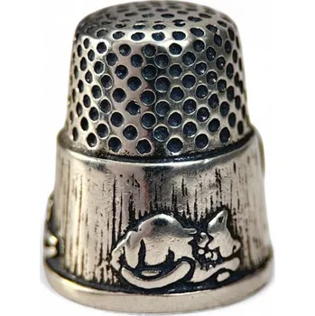 Přívěsek Drakkaria KOČKY, stříbrý náprstek, Ag 925, 15g