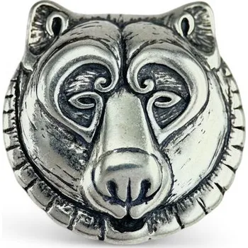 Přívěsek Drakkaria MEDVĚD, stříbrný přívěsek, Ag 925