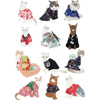 Plakát Plakát, Obraz - Cat In Kimono, Hanna Melin