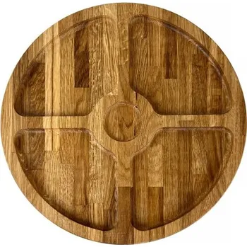 Talíř Dubový servírovací talíř 4+1