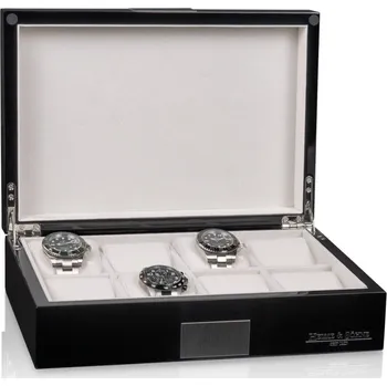 Box na hodinky Kazeta na hodinky HEISSE & SÖHNE 70019-194.142 HS Botega - Schwarz