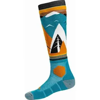 Pánské termoprádlo Meatfly sNB & SKI ponožky Leeway Sunflower Mountains | Žlutá | Velikost L