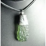 Drakkaria ELECTRA, luxusní stříbrný přívěsek s vltavínem, Ag 925