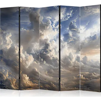 Paraván Paraván - Zlaté odrazy na oblacích předznamenávající soumrak Velikost: 225x172 cm, Provedení: Jednostranný
