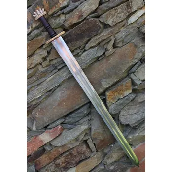 Replika zbraně Drakkaria GORM, zdobený vikinský meč, Petersen Typ O, bronz, stříbro 925