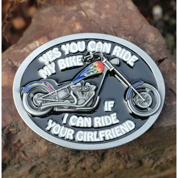 Opasek YES YOU CAN RIDE, motorkářská spona na opasek