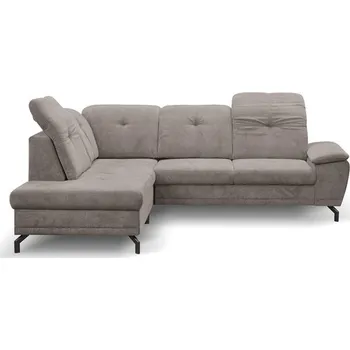 Sedací souprava REBECA -Levá sedací souprava,látka HNĚDÁ-ARAGON 20 , kolekce - "ST" (REMI=2balíky ) (K250) NOVINKA