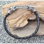 Drakkaria VLK FENRIR, vlčí náramek, kůže