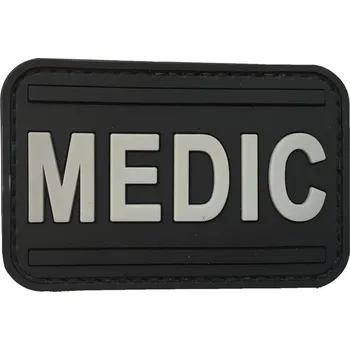 Nášivka WARAGOD nášivka Medic PVC Patch Black and Grey