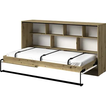 Postel PARADISE 16- Postel výklopná -lamino Dub artisan/bílá mat ,úchyt černá(NERO16=6balíků)(DO) (K150-Z)