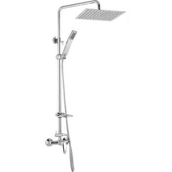 Vodovodní baterie JB Sanitary Sprchová sestava s baterií FINERY s horním vývodem, 20x20cm, s příslušenstvím SF 61 011 05 1