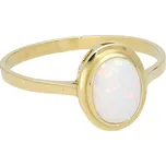 Goldstore Zlatý prsten s opálem Velikost: 50, Váha: 1.51 g