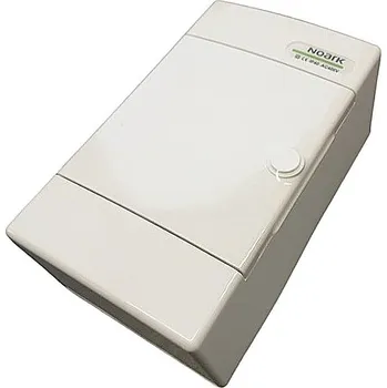 Rozvaděč Noark 110817 PNS 4W Plastová rozvodnice, bílé dveře, montáž na omítku, IP40, 1 řada, 4 moduly (PNS 4W)