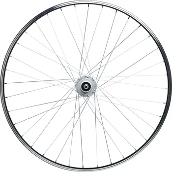 Cyklosvítilna RIVERSIDE Přední 28" kolo na dynamo, V-Brake, jednostěnný ráfek, šrouby, černé