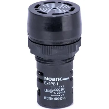 Stykač Noark 105693 Ex9PB I k 230V AC Panelový bzučák přerušovaný, černý, 230VAC (Ex9PB I k 230V AC)