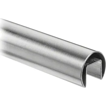 Zábradlí Krycí lišta Krycí lišta, O42,4 x 1,5 mm, délka 2500 mm, U=24x24, nerez. ocel 304, kartáčovaná