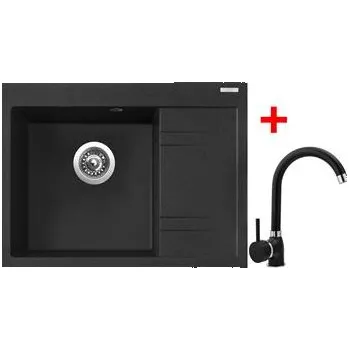 Granitový dřez Sinks RIM 650 L Granblack + Polo GR